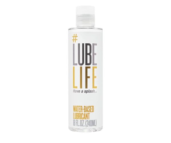 Lube Life Water-Based Personal Lubricant, Lube for Men, Women and Couples, Non-Staining, 8 Fl Oz