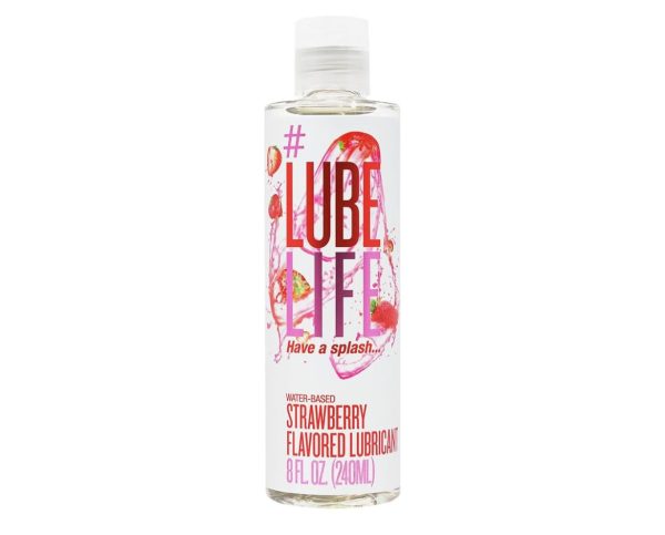 Lube Life Water-Based Flavored Lubricant, Personal Lube for Men, Women, and Couples, Made Without Added Sugar, 8 Fl Oz