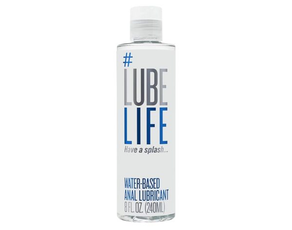 LubeLife Water-Based Anal Lubricant, Personal Backdoor Lube for Men, Women and Couples, Non-Staining, 12 Fl Oz